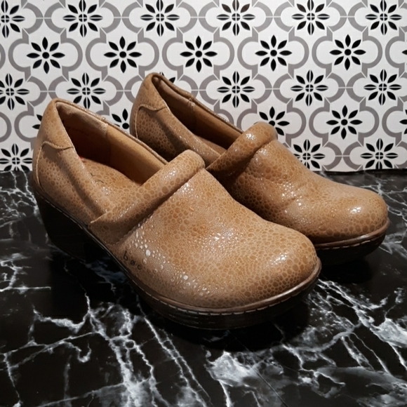 Boc faux snakeskin mules clogs 6 brown - Picture 1 of 6